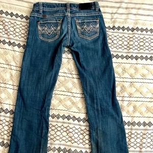 Womens Boot Cut Rock and Roll Denim Jeans